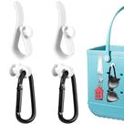 Conjunto de ganchos e acessórios para bolsa de pântano com chaveiro mosquetão