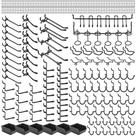 Conjunto de ganchos Pegboard Hogurity 196 unidades para placa de 1/4