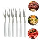 Conjunto de Garfinhos para Petiscos Aço Inox Mini Garfo Com 6 peças 10,5cm