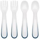 Conjunto de Garfo e Colher OXO Tot Plástico Azul Marinho 4 Peças