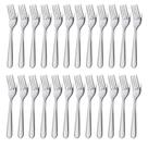 Conjunto de garfos de jantar Unokit Silver Stainless Steel 24 peças