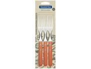 Conjunto De Garfos De Mesa Dynamic Com Lâminas Em Aço Inox E Cabos De Madeira Natural 3 P Conjunto De Garfos De Mesa Dynamic Com Lâminas Em Aço Inox E Cabos De Madeira Natural 3 P