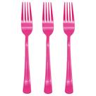 Conjunto de garfos de plástico Joy Akkess Hot Pink 50 unidades para festa
