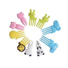 Conjunto De Garfos Frutas Sobremesa Cartoon Animais Plástico