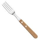Conjunto De Garfos Inox 2 Peças Cabo de Madeira 19cm