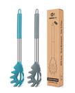 Conjunto de garfos para massas Bundlepro Silicone Resistente ao Calor Cinza-Azul
