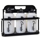 Conjunto de Garrafas de Água Champion Sports 6x 950 ml Preto