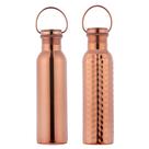 Conjunto de Garrafas de Água de Cobre HealthGoodsIn 600 ml com Alça