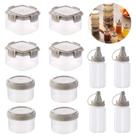 Conjunto de garrafas Sauce Squeeze Gbrand Mini Plastic, 12 unidades