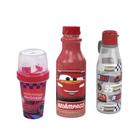 Conjunto de garrafinhas mini shakeira 3und Relâmpago Mcqueen - Plasútil