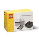 Conjunto de gavetas de armazenamento Room Copenhagen Lego Desk cinza/preto/branco