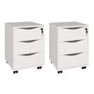 Conjunto de Gaveteiros Warrignton Branco