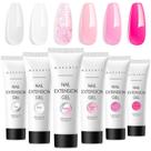 Conjunto de gel de unhas Poly Makartt de 6 cores com Builder & Strengten
