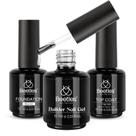 Conjunto de Gel para Unhas Beetles 3 Unidades - 15ml com Base e Top Coat Conjunto de Gel para Unhas Beetles 3 Unidades - 15ml com Base e Top Coat