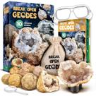 Conjunto de geodos XXTOYS Break Open 10 geodos premium com cristais