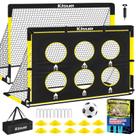 Conjunto de Gol de Futebol KJSUE para Crianças com 2 Redes de 1,8 x 1,2 m, Bola, Bomba e Acessórios