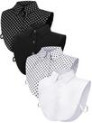 Conjunto de gola de camisa falsa Syhood de algodão removível, 4 unidades
