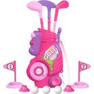 Conjunto de golfe Liberry Toddler para 1 a 5 anos com carrinho de golfe e 6 bolas