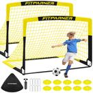 Conjunto de gols de futebol infantil FITPARNER 122x91 cm Portable Pop Up