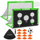 Conjunto de gols de futebol para crianças FITPARNER 122x91 cm Nets, pacote com 2