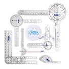 Conjunto de goniômetros ASA TECHMED 6 peças + fita métrica corporal