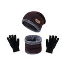 Conjunto De Gorro, Cachecol E Luvas De Veludo Quente Para Inverno Para Homens E Mulheres, Gorro De Conjunto De Gorro, Cachecol E Luvas De Veludo Quente Para Inverno Para Homens E Mulheres, Gorro De