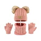 Conjunto De Gorro, Cachecol E Luvas Quentes De Inverno Para Crianças Pequenas, Meninos E Meninas Conjunto De Gorro, Cachecol E Luvas Quentes De Inverno Para Crianças Pequenas, Meninos E Meninas