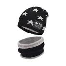 Conjunto De Gorro E Cachecol De Lã Para Bebês, Meninos E Meninas, Com Padrão De Estrela, Quente E Conjunto De Gorro E Cachecol De Lã Para Bebês, Meninos E Meninas, Com Padrão De Estrela, Quente E