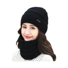 Conjunto De Gorro E Cachecol Térmico Unissex De Inverno Em Fleece Macio E Quente, Balaclava E