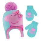 Conjunto de Gorro e Luvas de Inverno Peppa Pig para Crianças Pequenas Hasbro