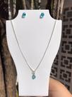 Conjunto de gota azul