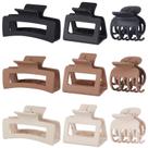 Conjunto de grampos de cabelo CHANDAT Medium Claw para mulheres, 9 peças, marrom