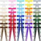 Conjunto de grampos de cabelo Mimorou Bow, 40 peças multicoloridas para mulheres