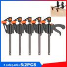 Conjunto De Grampos Para Marcenaria De 4 Polegadas, 5 Grampos E 2 Grampos De Liberação Rápida Com