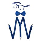 Conjunto de gravata borboleta e suspensórios Dress Up America para acessórios de festa