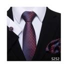Conjunto De Gravata Xadrez Azul Masculina Com Abotoaduras E Lenço De Bolso 8cm Acessórios De Moda