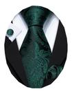 Conjunto de gravatas Barry.Wang Paisley em tecido de seda para homens
