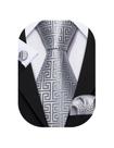 Conjunto de gravatas Barry.Wang Silk 150 cm de comprimento 8,5 cm de largura Conjunto de gravatas Barry.Wang Silk 150 cm de comprimento 8,5 cm de largura