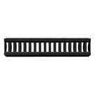 Conjunto De Grelha E Porta Grelha Pedestre Preto 15x50