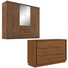 Conjunto de Guarda Roupa Casal e Comoda Giardino Conjunto de Guarda Roupa Casal e Comoda Giardino