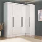 Conjunto de Guarda-roupa Modulado 5 Portas 4 Gavetas 2 Peças Viena Yescasa Conjunto de Guarda-roupa Modulado 5 Portas 4 Gavetas 2 Peças Viena Yescasa