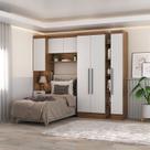 Conjunto de Guarda-Roupa Modulado 6 Portas 4 Gavetas 4 Peças Yescasa
