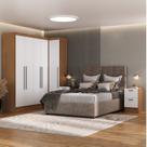 Conjunto de Guarda-roupa Modulado Viena 5 Portas 8 Gavetas 5 Peças Yescasa