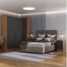 Conjunto de Guarda-roupa Modulado Viena 5 Portas 8 Gavetas 5 Peças Yescasa