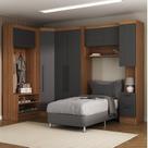 Conjunto de Guarda-roupa Modulado Viena 7 Portas 2 Gavetas 5 Peças Yescasa