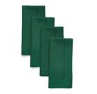 Conjunto de guardanapos de linho Solino Home Classic Hemstitch Rainforest Conjunto de guardanapos de linho Solino Home Classic Hemstitch Rainforest