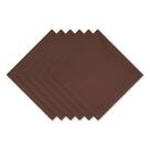 Conjunto de guardanapos DII Solid Bark Brown Cotton 20x20cm (6 peças)