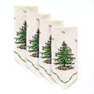Conjunto de guardanapos Spode Christmas Tree Collection, decoração natalina, 4 unidades