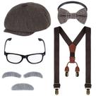 Conjunto de Halloween Costume Mifengda Kids Old Man 100 Day of School
