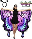 Conjunto de Halloween para adultos Butterfly Wings Costume White Uniqoon